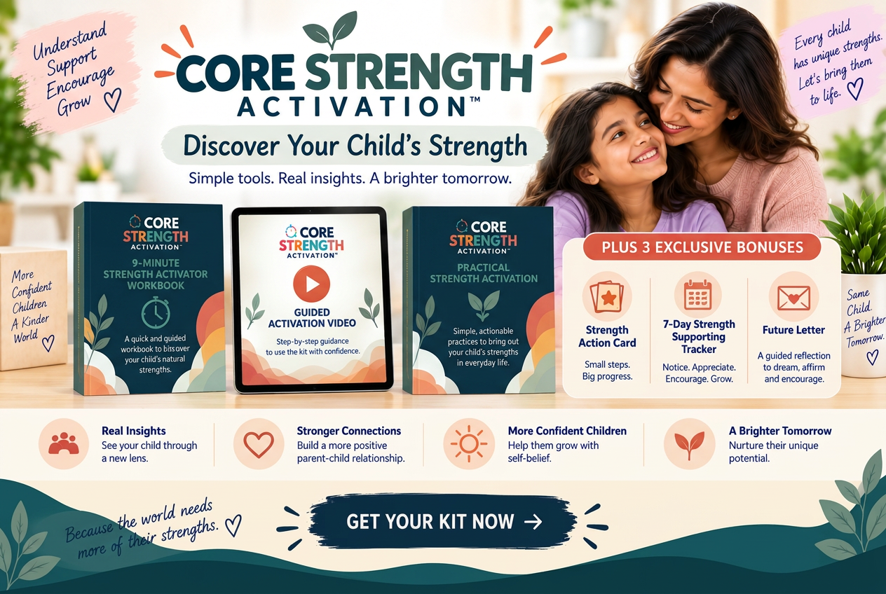 Core Strength Activation Kit workbook, video and bonus tools
